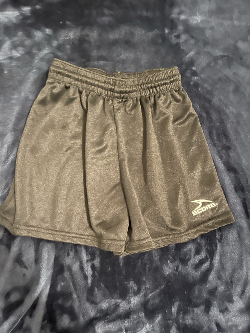 Score Kids Olive Athletic Shorts with Elastic Waist